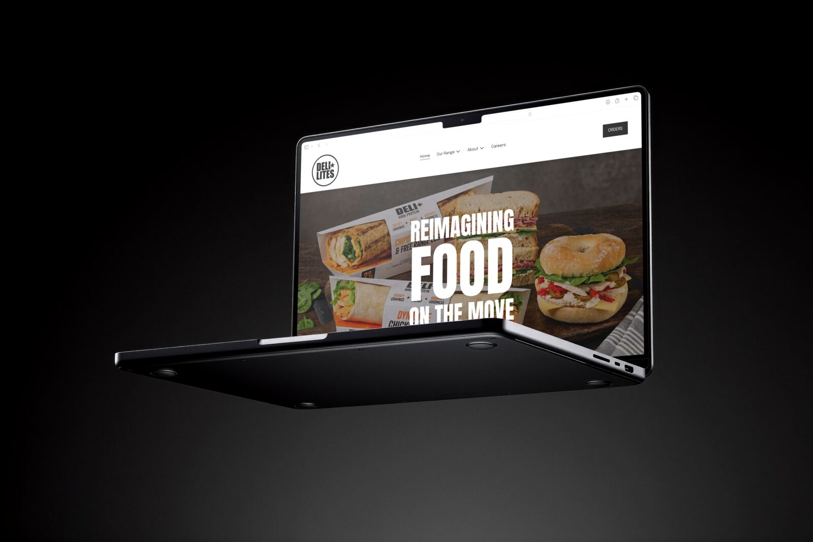 Delilites.com website design mockup