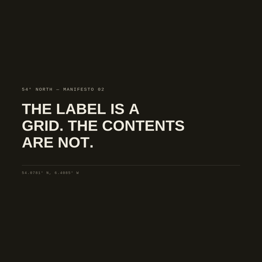 54° North brand manifesto