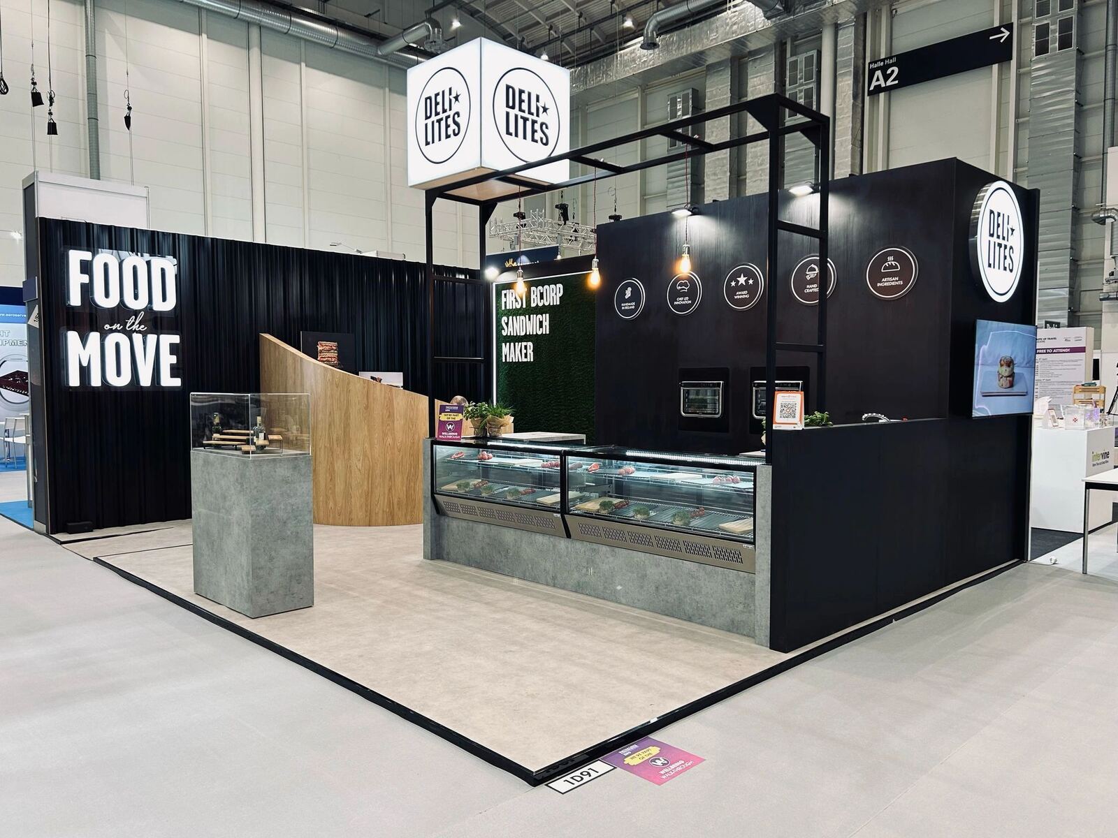 DELI LITES exhibition stand at trade show