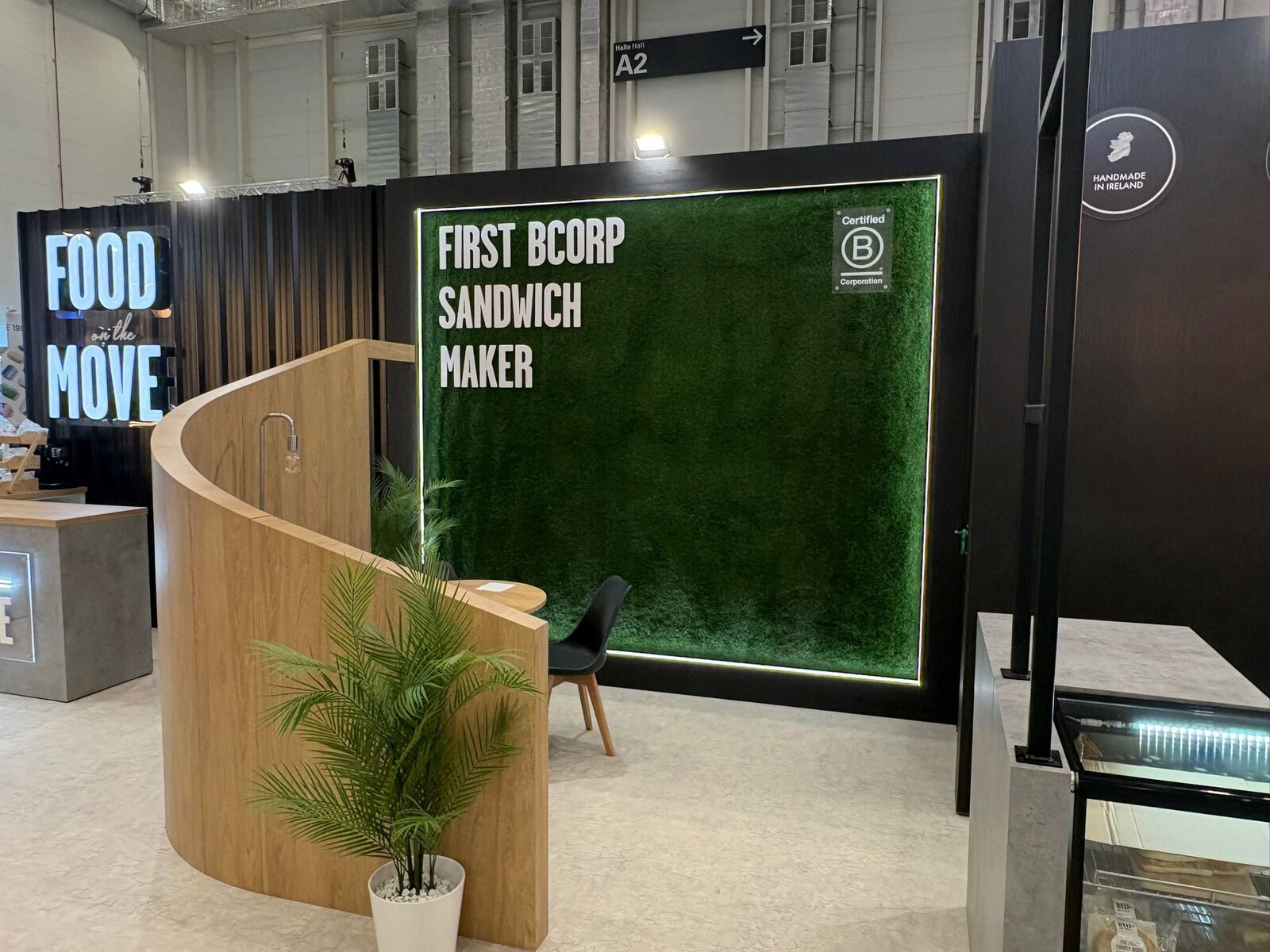 First B Corp Sandwich Maker feature wall