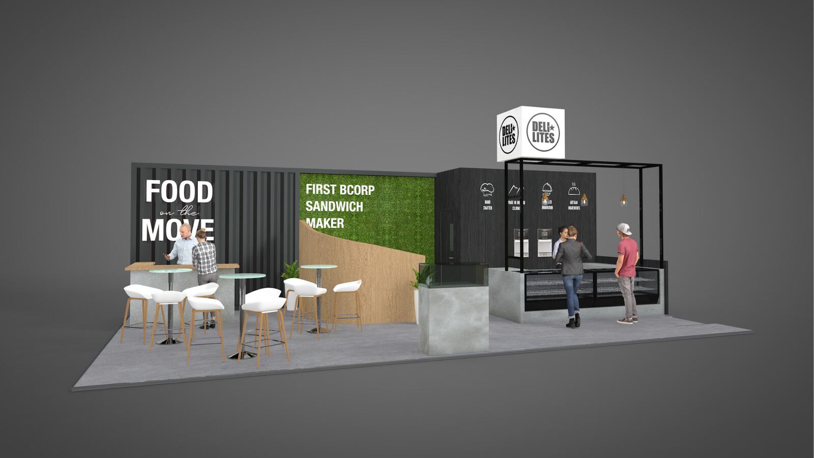 3D render of the stand concept