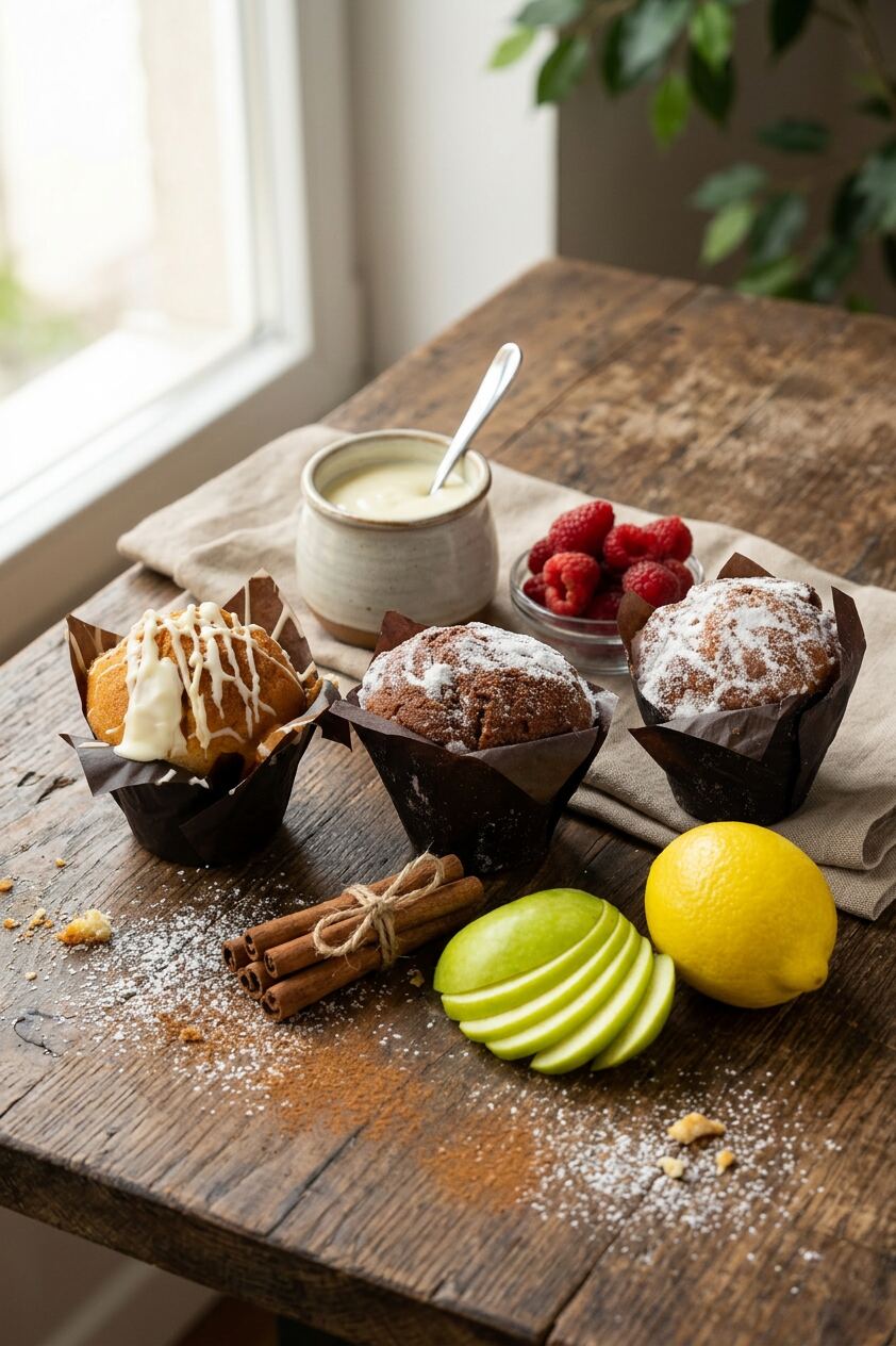 Breakfast Muffins styled shot
