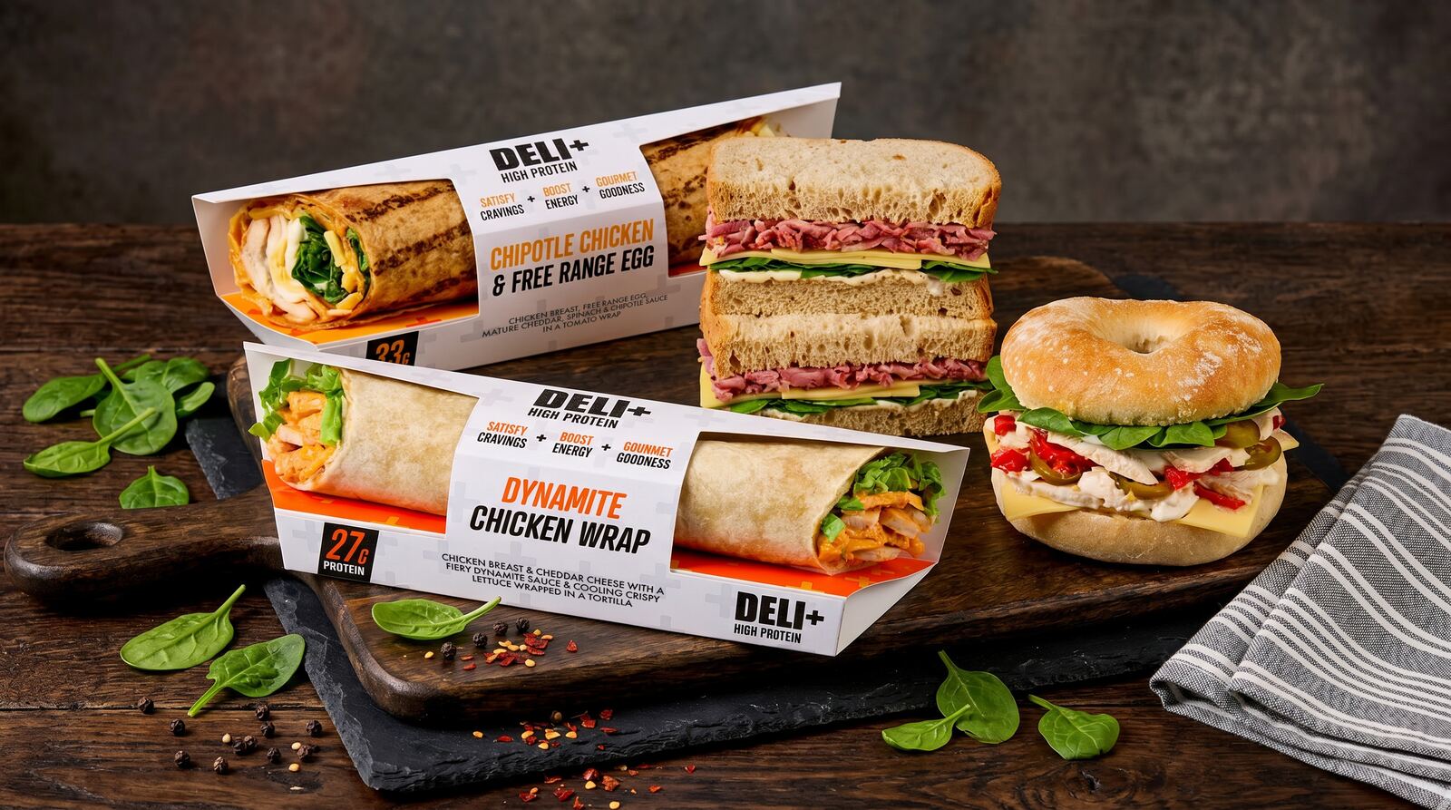 DELI+ High Protein range table