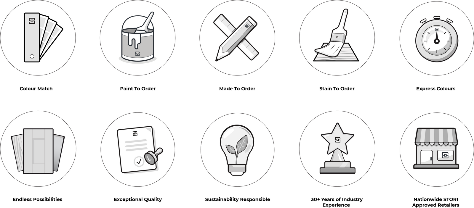 STORI brand icon set